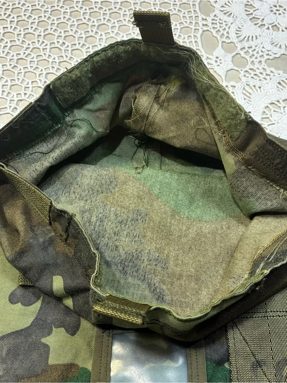 Military Issue Raleigh Industries Protective Ensemble Carrying Bag Woodland Camo